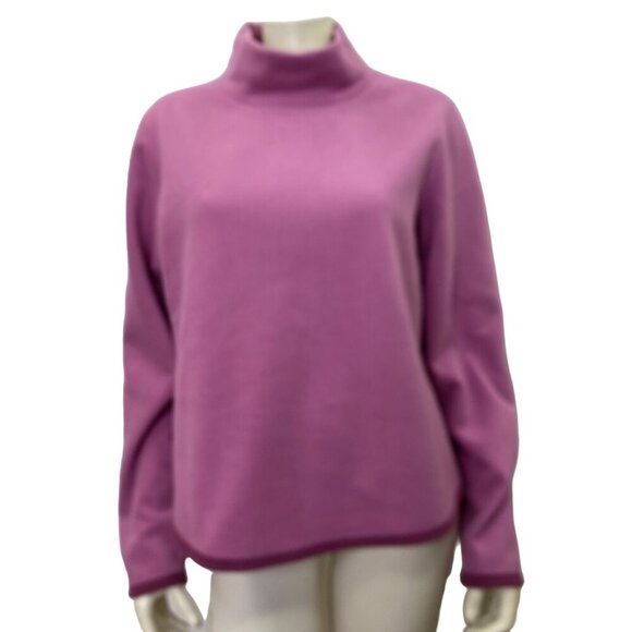 BARRAGE COLLECTION WOMEN FLEECE MOCK NECK TOP XL NEW‎ - Picture 1 of 8